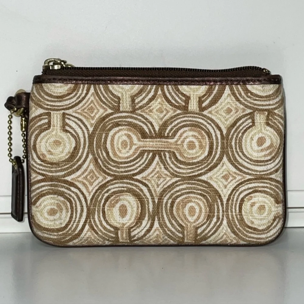 Coach Audrey Optic Swirl Wristlet